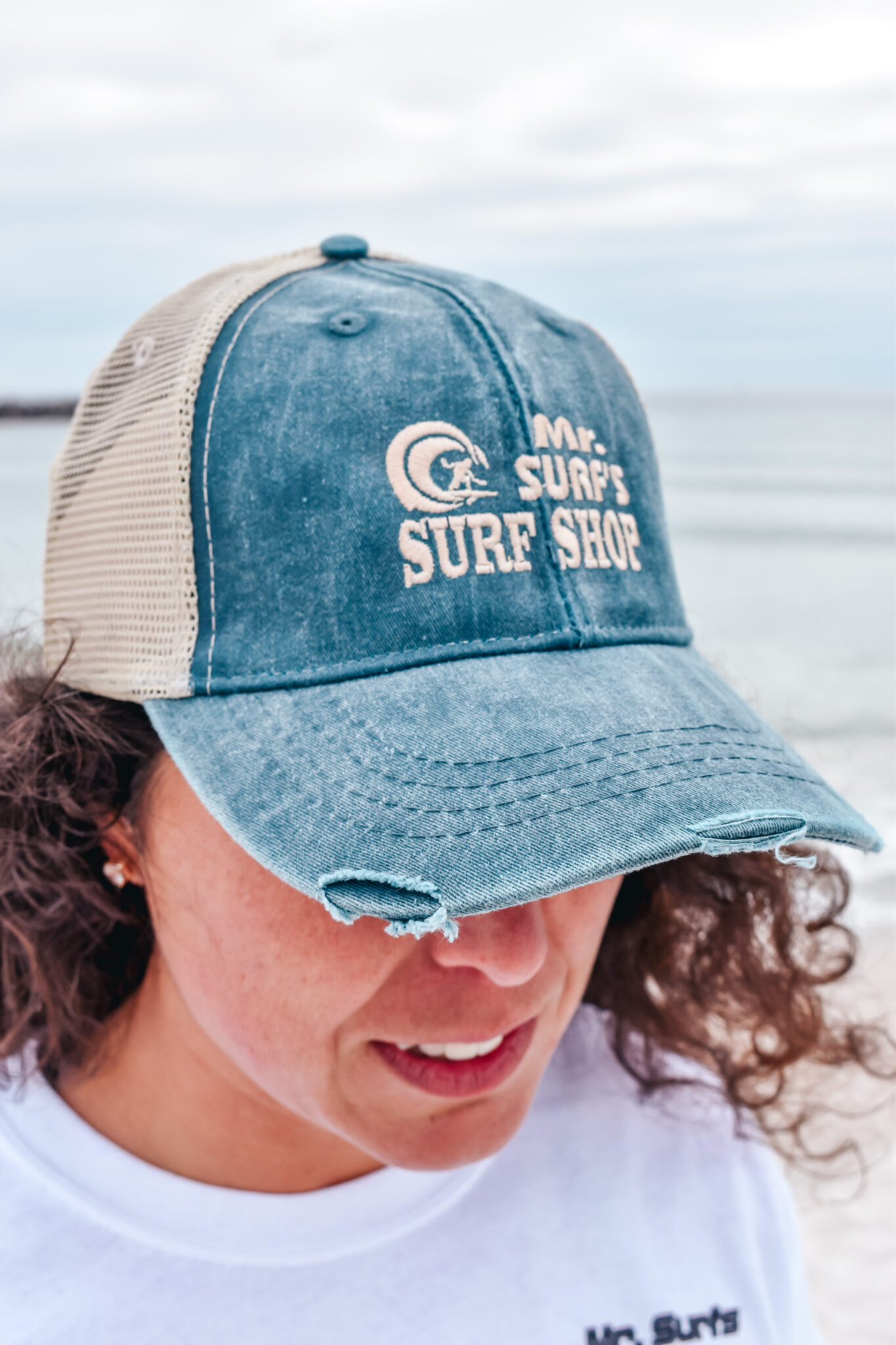 MR SURFâS LOGO MESH HAT â NAVY â Mr Surf's Surf Shop
