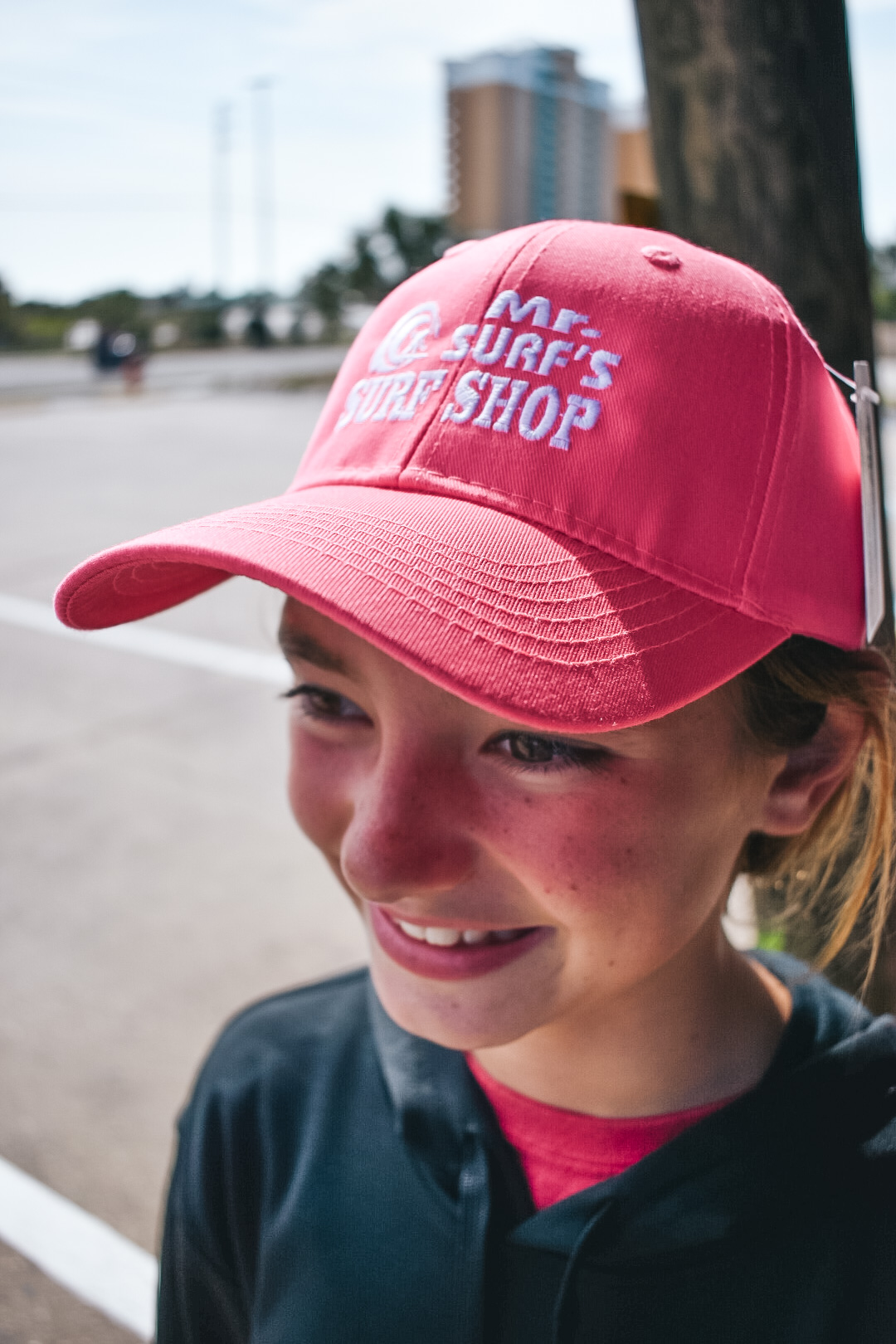 Pink cheap youth hat