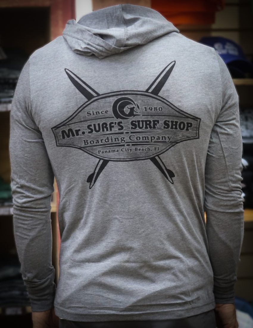 Vintage Sign LS Hood T Grey Triblend 2023 Back